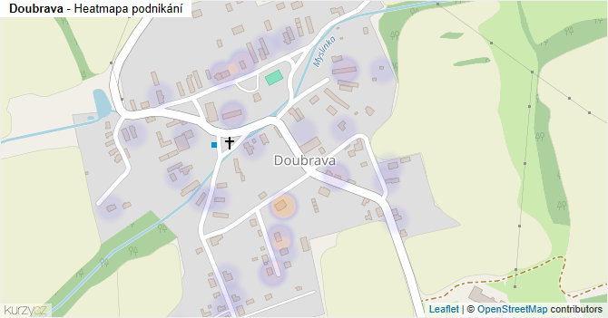 Doubrava - mapa podnikání