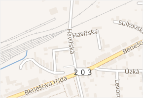 Havířská v obci Nýřany - mapa ulice