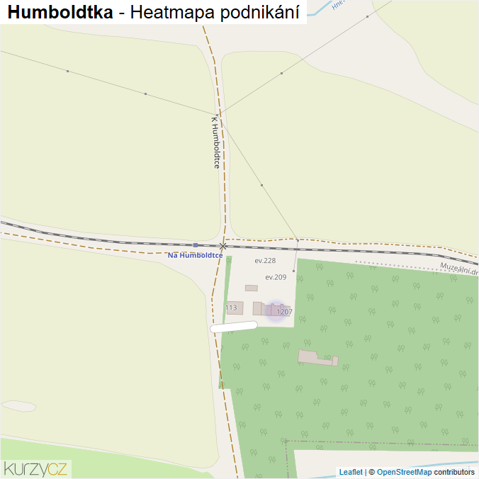 Mapa Humboldtka - Firmy v ulici.