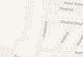 Jiráskova v obci Nýřany - mapa ulice