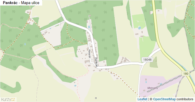 Pankrác - mapa ulice