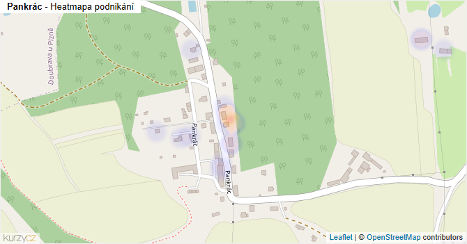 Pankrác - mapa podnikání