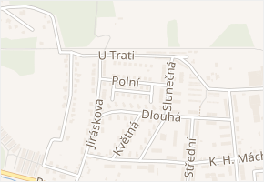 Písečná v obci Nýřany - mapa ulice