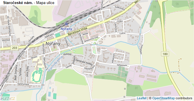 Staročeské nám. - mapa ulice