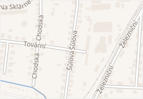 Šůlova v obci Nýřany - mapa ulice