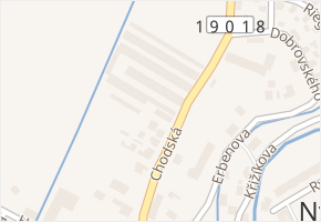 Chodská v obci Nýrsko - mapa ulice