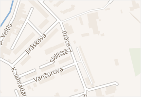 Práce v obci Nýrsko - mapa ulice