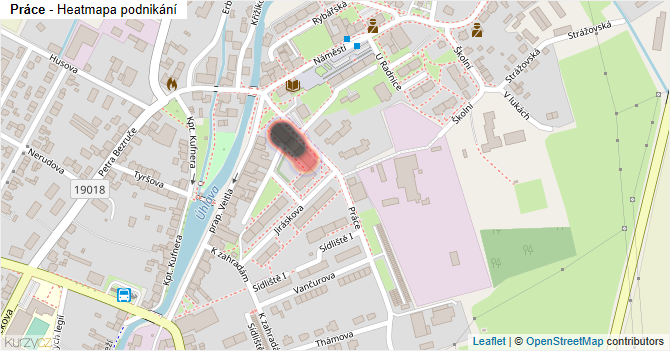 Práce - mapa podnikání