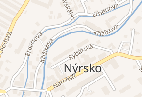 Rybářská v obci Nýrsko - mapa ulice