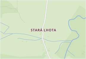 Stará Lhota v obci Nýrsko - mapa části obce