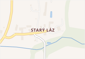 Starý Láz v obci Nýrsko - mapa části obce