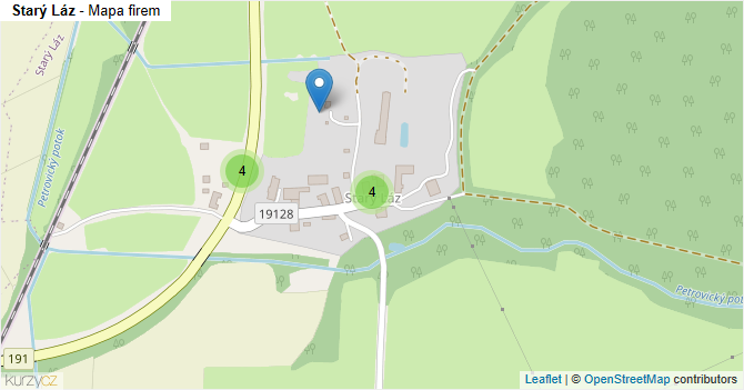 Starý Láz - mapa firem