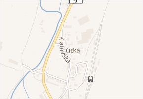 Úzká v obci Nýrsko - mapa ulice