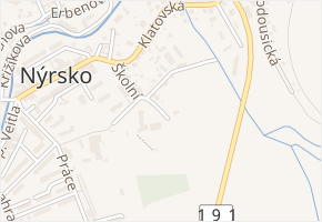 V lukách v obci Nýrsko - mapa ulice
