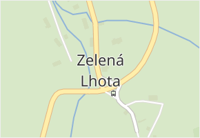 Zelená Lhota v obci Nýrsko - mapa části obce