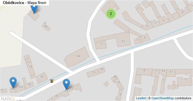Obědkovice - mapa firem
