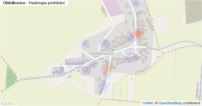Obědkovice - mapa podnikání