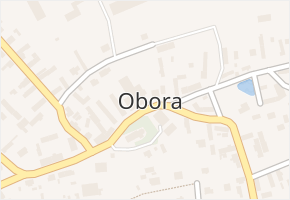 Obora v obci Obora - mapa části obce
