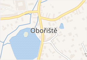 Obořiště v obci Obořiště - mapa části obce
