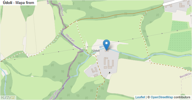Údolí - mapa firem