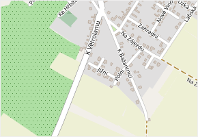 Jižní v obci Obříství - mapa ulice