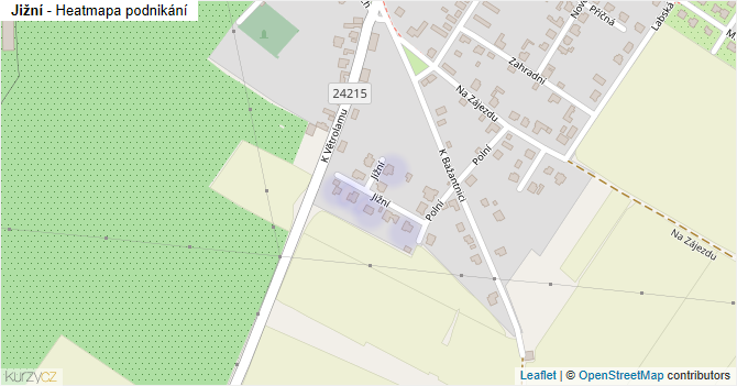 Jižní - mapa podnikání