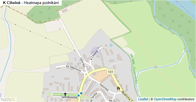 K Cihelně - mapa podnikání