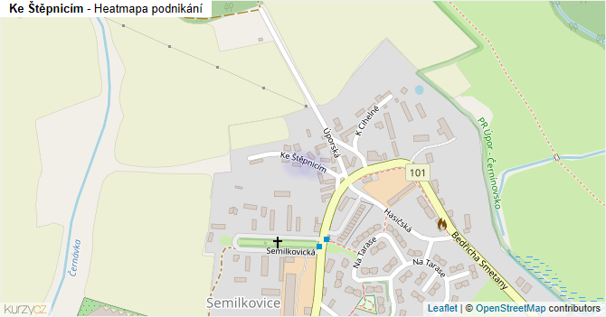 Ke Štěpnicím - mapa podnikání