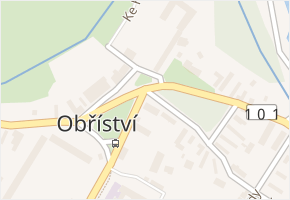Obříství v obci Obříství - mapa části obce