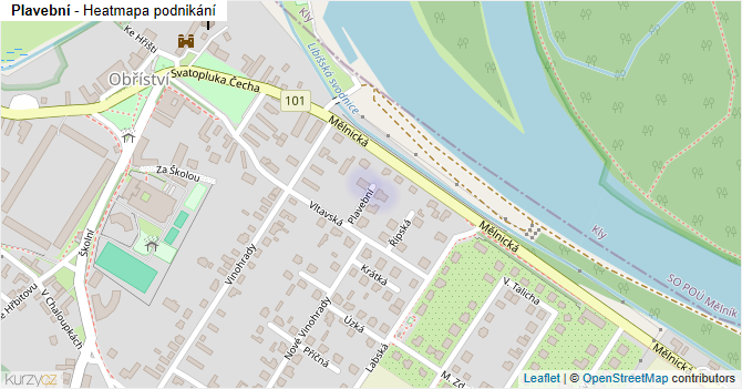 Plavební - mapa podnikání