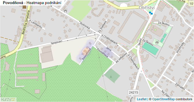 Povodňová - mapa podnikání