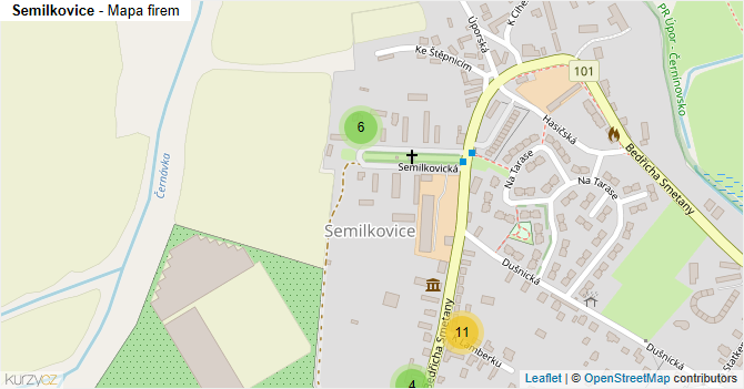 Semilkovice - mapa firem