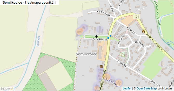 Semilkovice - mapa podnikání