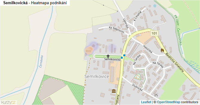 Semilkovická - mapa podnikání