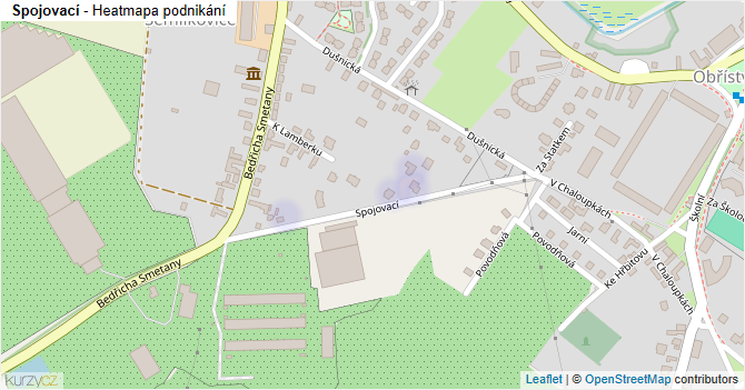 Spojovací - mapa podnikání