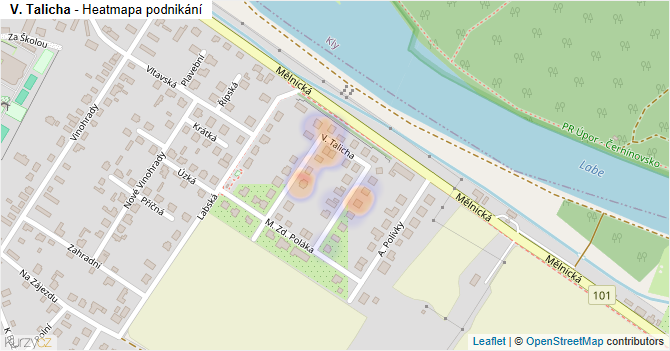 V. Talicha - mapa podnikání