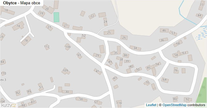 Obytce - mapa obce