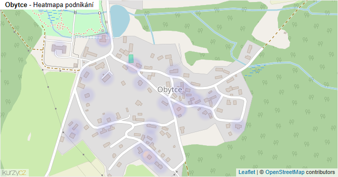 Obytce - mapa podnikání