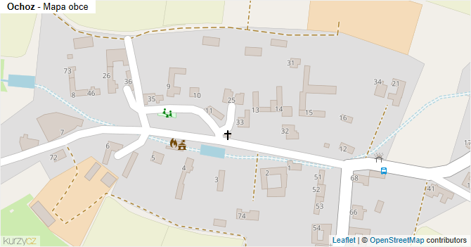 Ochoz - mapa obce