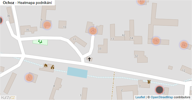 Ochoz - mapa podnikání