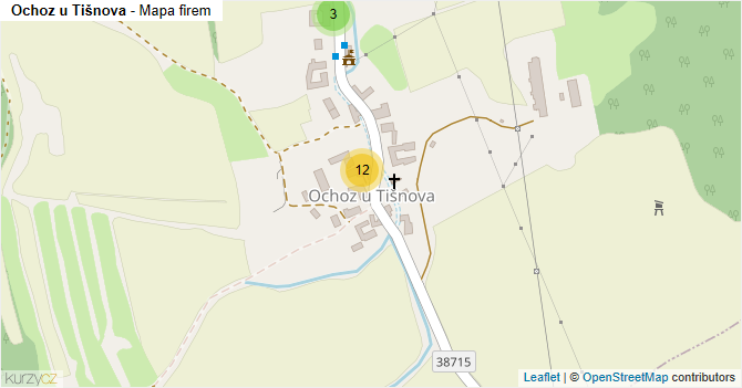 Ochoz u Tišnova - mapa firem