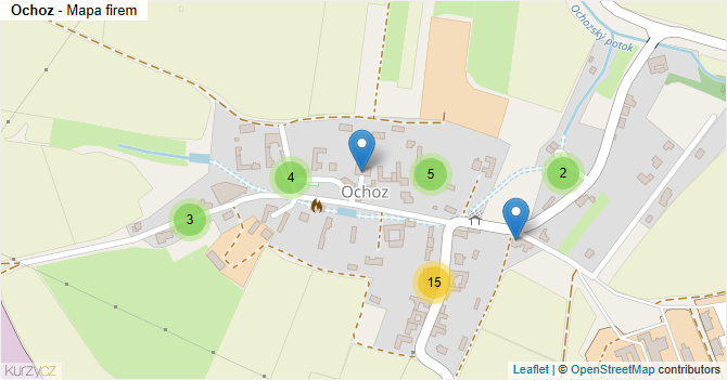 Ochoz - mapa firem