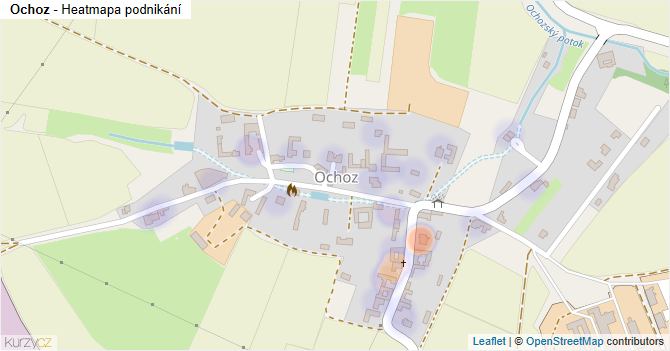Ochoz - mapa podnikání