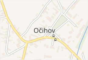 Očihov v obci Očihov - mapa části obce