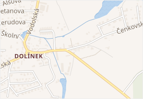 Břežanská v obci Odolena Voda - mapa ulice