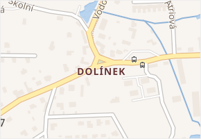 Dolínek v obci Odolena Voda - mapa části obce