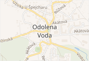 K Lomu v obci Odolena Voda - mapa ulice