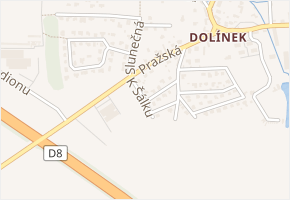K Šálku v obci Odolena Voda - mapa ulice