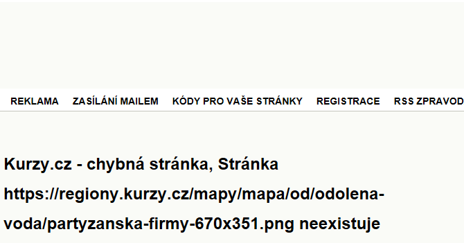 Partyzánská - mapa firem