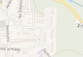 V Malém háji v obci Odolena Voda - mapa ulice